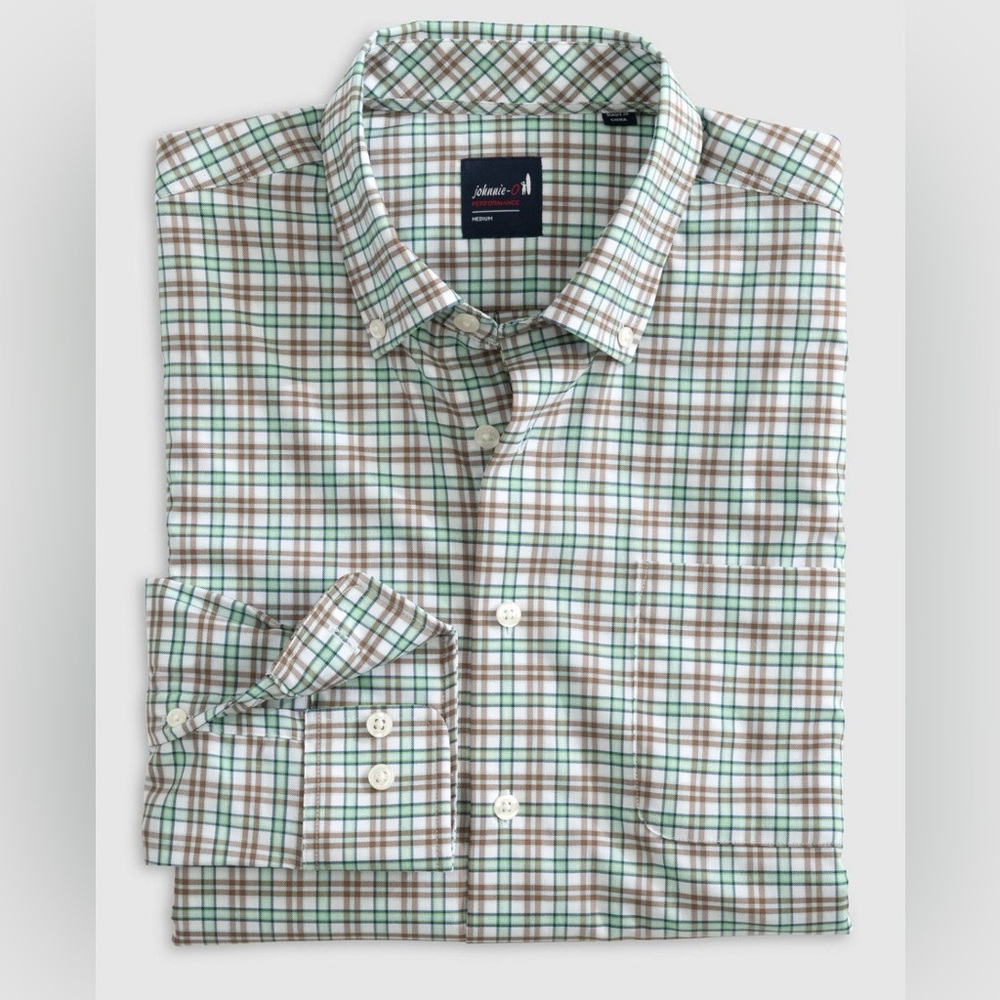 Johnnie-O XL Performance Wallace Long Sleeve Button Down in Haze color NWOT